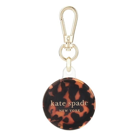 kate spade Accessories - 🆕 Kate Spade new york AirTag Holder w/ Gold Clip - Protective Case Tortoiseshell